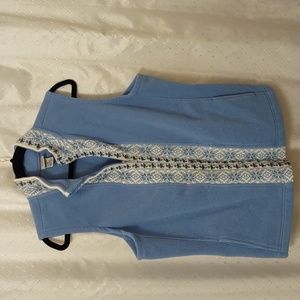 ❄️Women's L.L. Bean XL fleece vest,  light blue